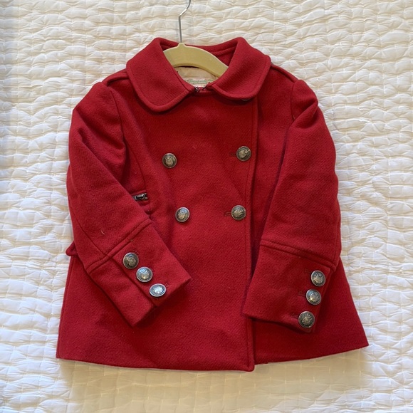 Bonpoint girls red jacket size 4 - www 